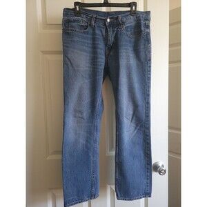 OLD NAVY Men's Medium Blue Denim 100% Cotton Straight Leg Jean Size 32 x 30